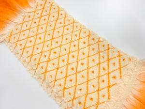 正絹　絞り　帯揚げ